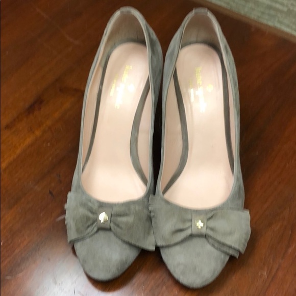 kate spade Shoes - Kate Spade ♠️ light gray wedges sz 7